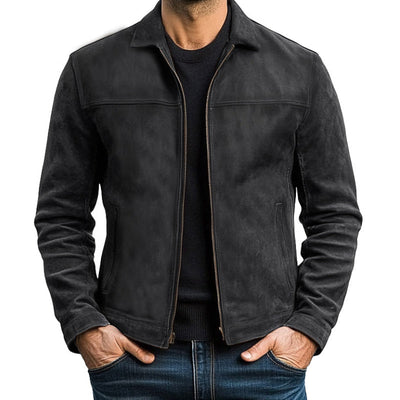 【24-hour shipping out】Mens Classic Fashion Zipper Leather Jacket 98679789U