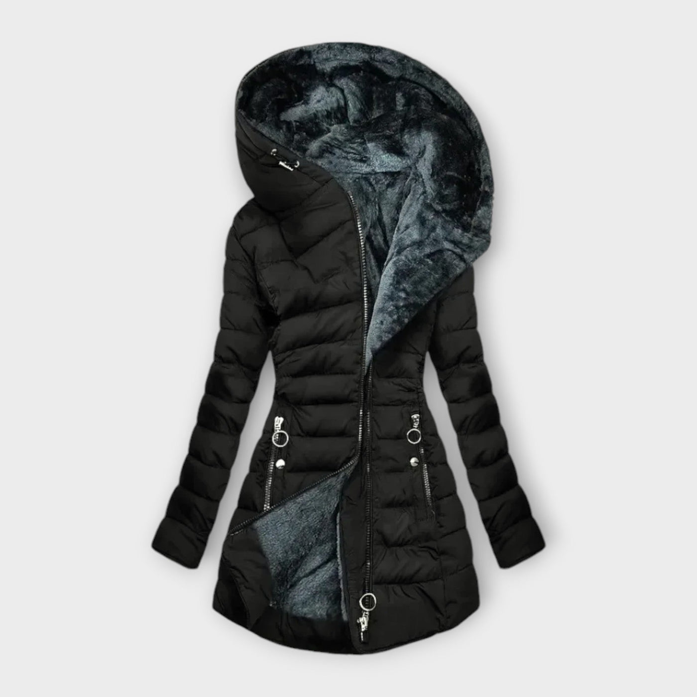 Katarina - Fur-Lined Hooded Puffer