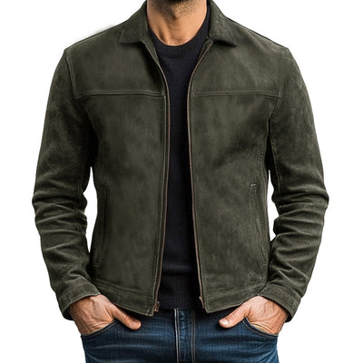 【24-hour shipping out】Mens Classic Fashion Zipper Leather Jacket 98679789U