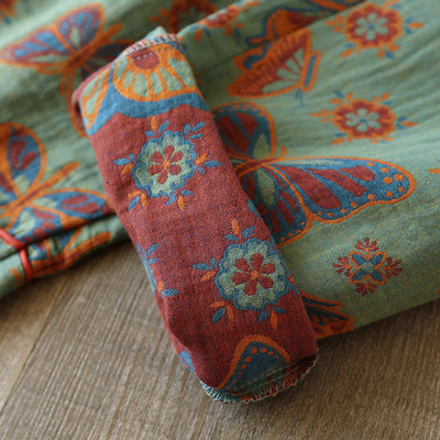 Tahlie - Vintage Butterfly Print Loungewear Set