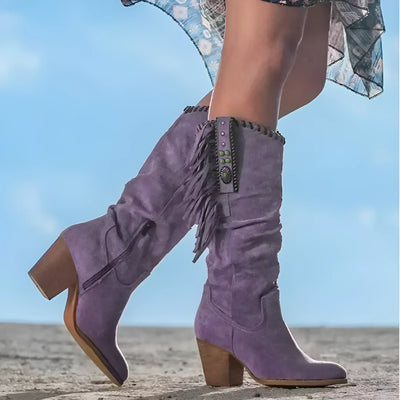 Mara™ Leather Cowboy Boots