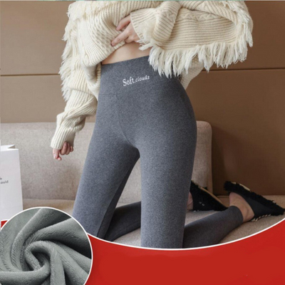 Bess - High Waist Velvet Thick Legging