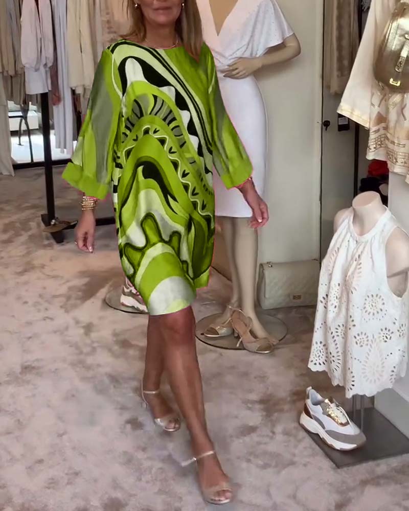 Marcia™ - Vibrant Print Dress