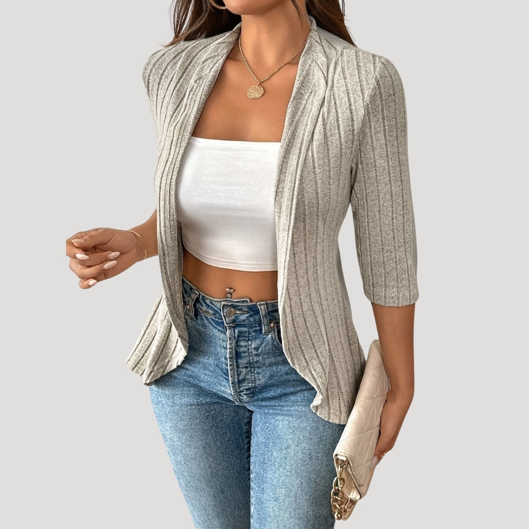 Miranda - Lightweight ribbed cardigan