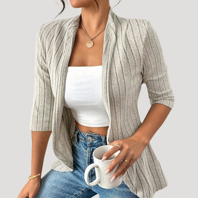 Miranda - Lightweight ribbed cardigan