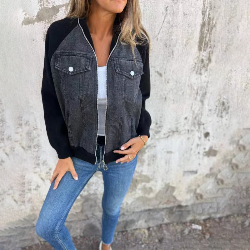 Mandy - Denim Zip Jacket