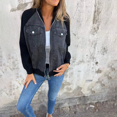 Mandy - Denim Zip Jacket