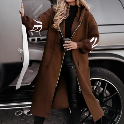 Cara - Elegant Hooded Coatigan