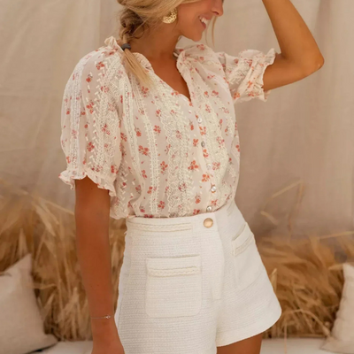 Cleo -  Floral Blouse