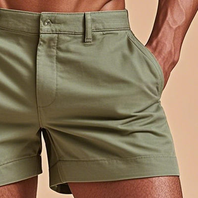Men's Fashion Solid Straight Multi-pocket Cargo Shorts MTA1953E9Z