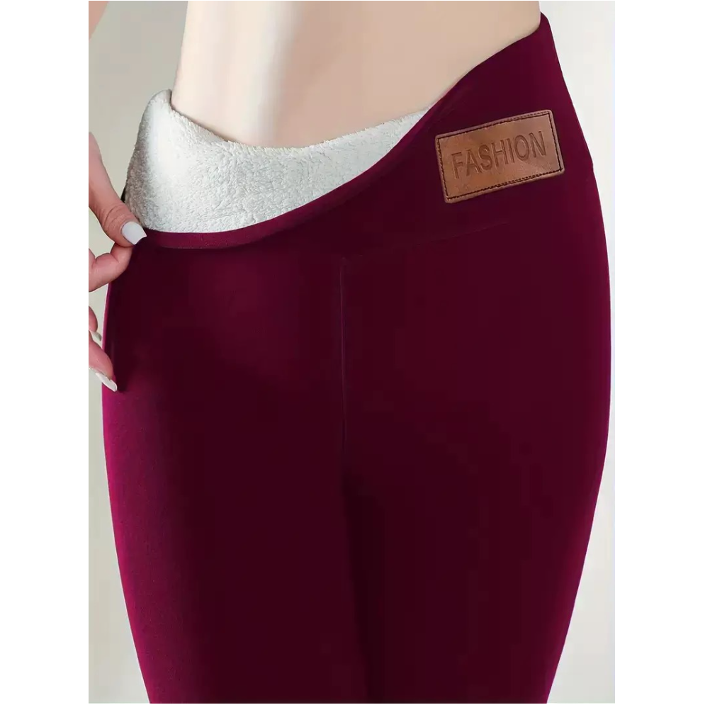 Sienna - Cozy Fleece Lined Leggings With High Elasticity