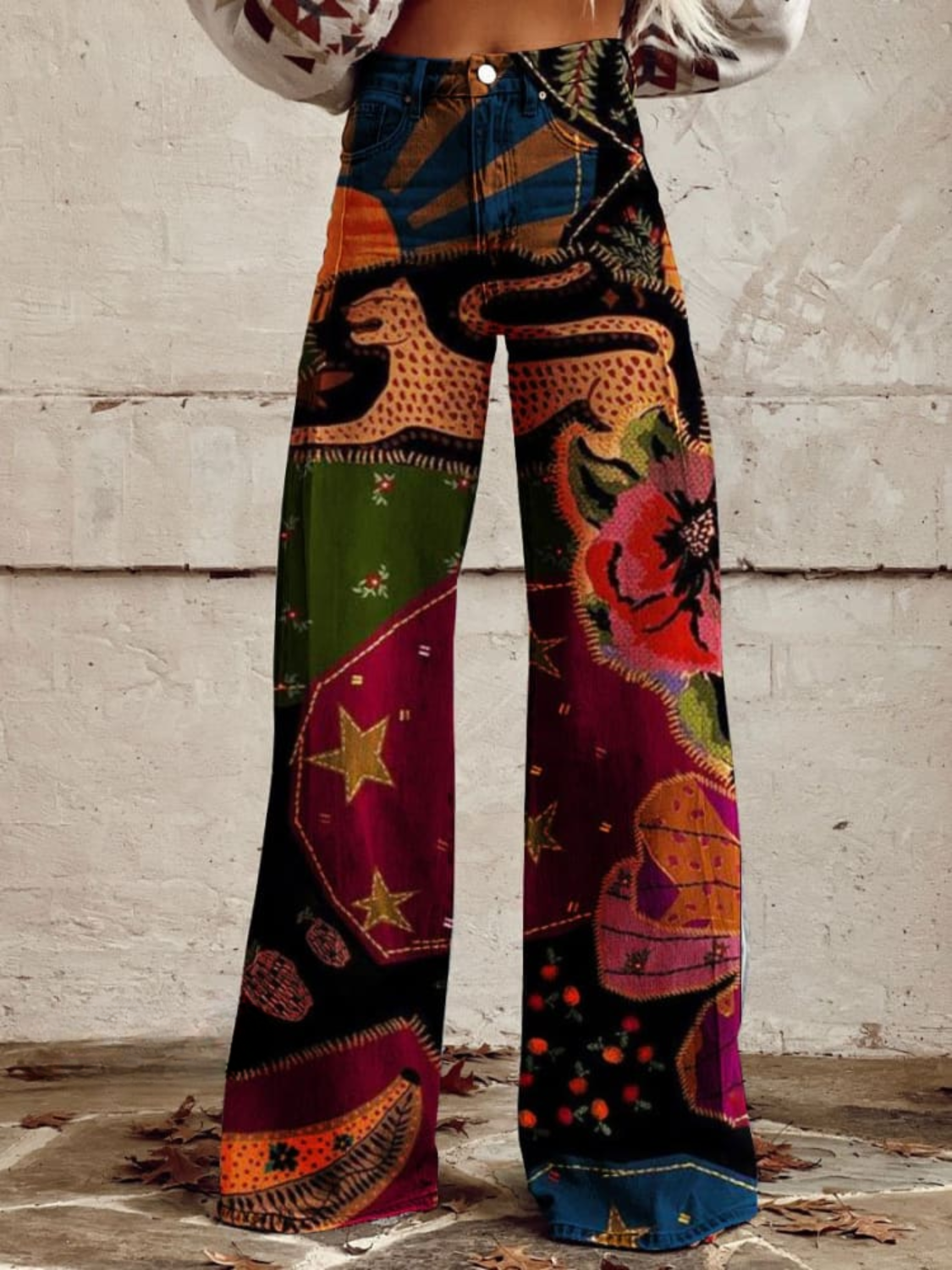 Tahlia | Midnight Garden Bohemian Trousers