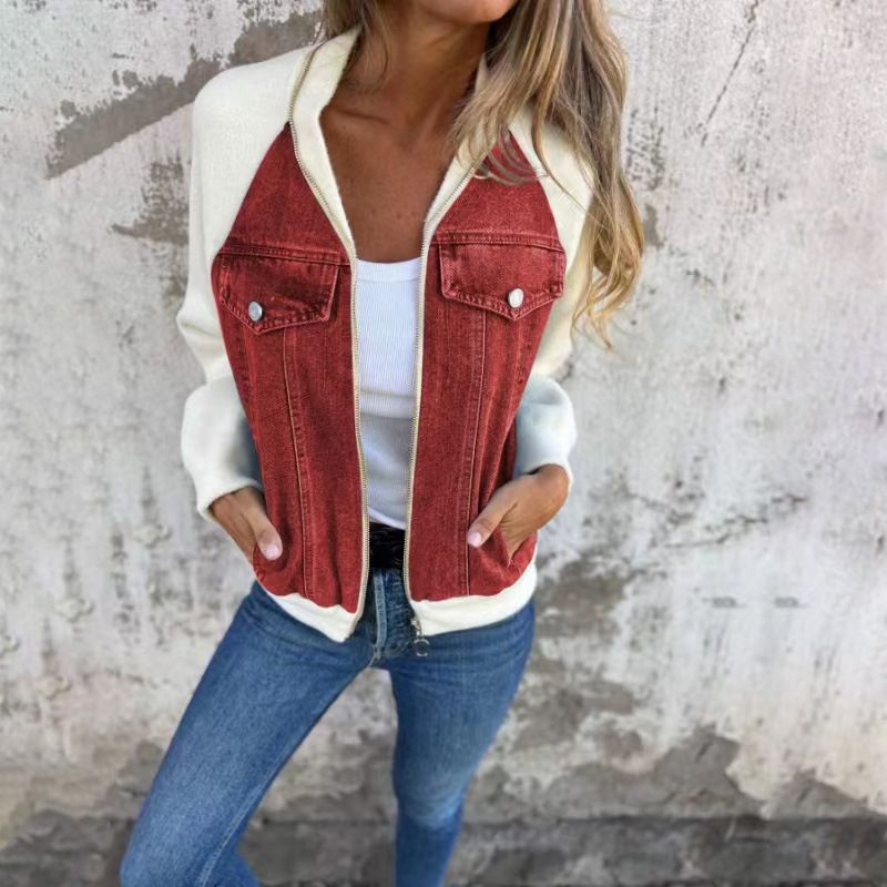 Mandy - Denim Zip Jacket