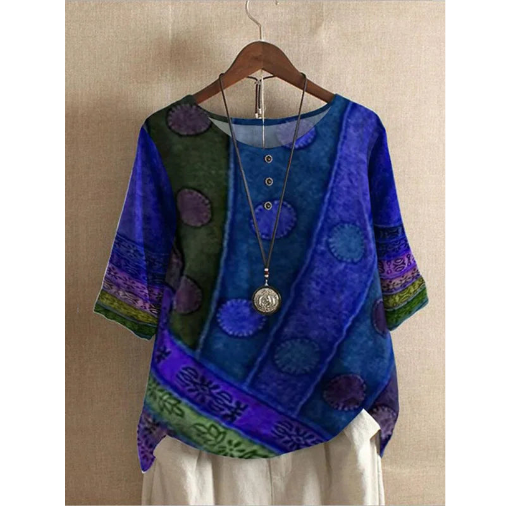 Valarie - Colourful bohemian top
