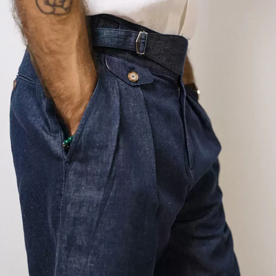 Men's Fashion Solid Straight Mid Waist Suit Shorts MTA1387E0Z