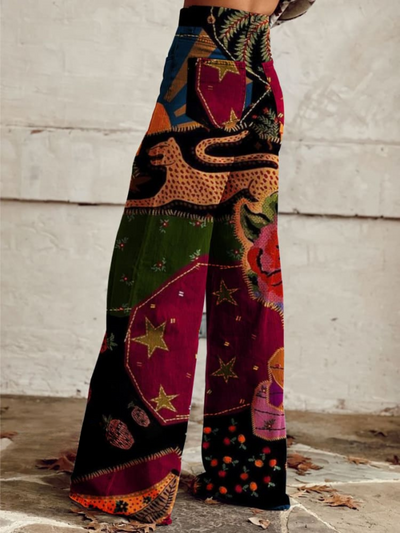 Tahlia | Midnight Garden Bohemian Trousers