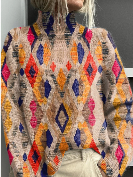 Mabel - Geometric Knit Sweater