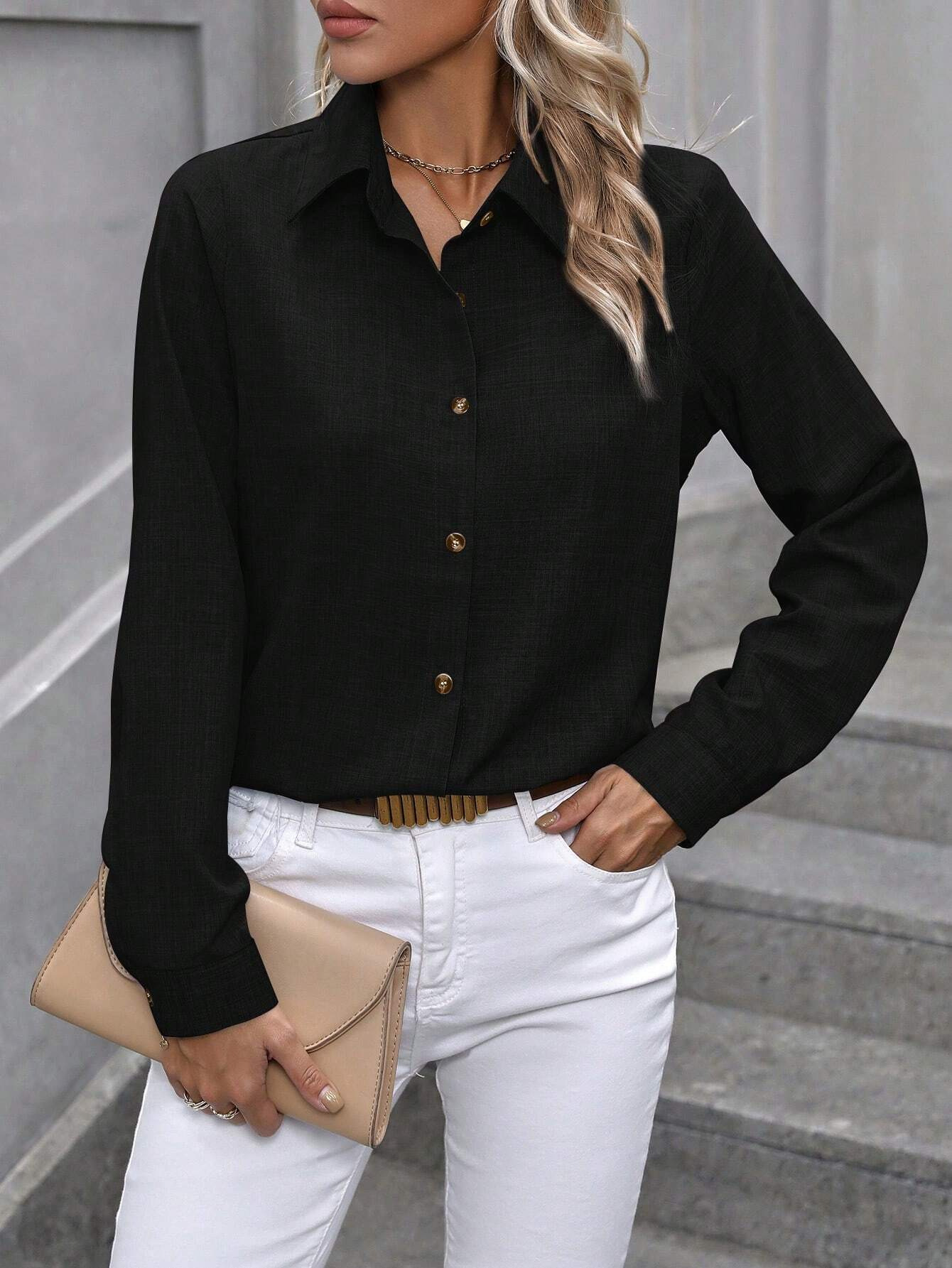 Sienna - Elegant Button-Up Blouse