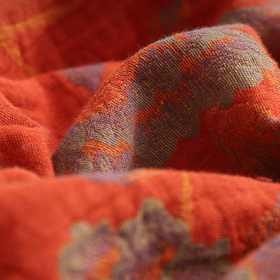 Monica - Jacquard Cotton V-Neck Bathrobe Pajama