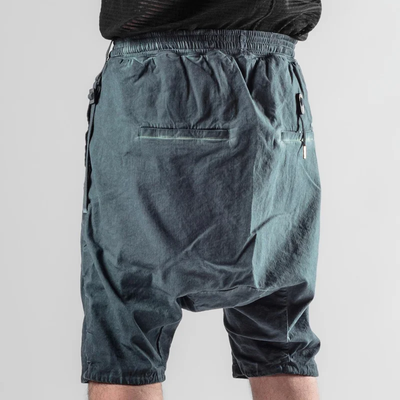 Men's Fashion Solid Multi-pocket Elastic Waist Casual Shorts MTA1322E0Z
