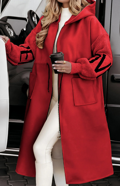 Cara - Elegant Hooded Coatigan