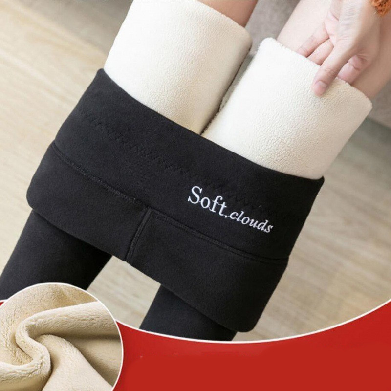 Bess - High Waist Velvet Thick Legging
