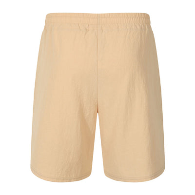 Men's Solid Color Casual Double-Breasted Shorts MTA2258E3X
