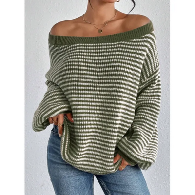 Kaye - Cozy Striped Knit Sweater