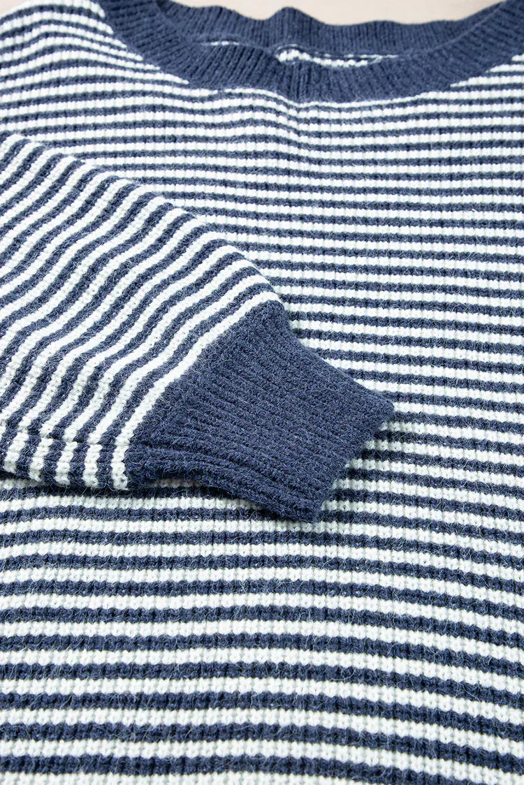 Kaye - Cozy Striped Knit Sweater