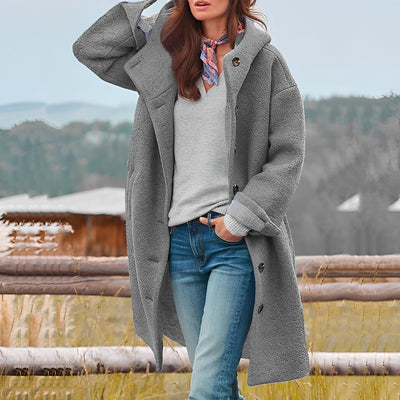 Edora - Hooded Long Coat
