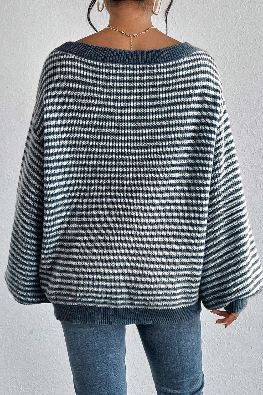 Kaye - Cozy Striped Knit Sweater
