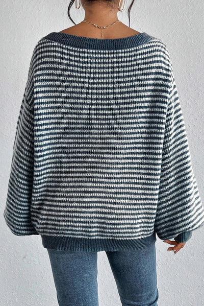 Kaye - Cozy Striped Knit Sweater