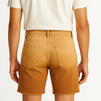 Men's Summer Fashion Retro Style Gradient Denim Shorts MTA1608E9P