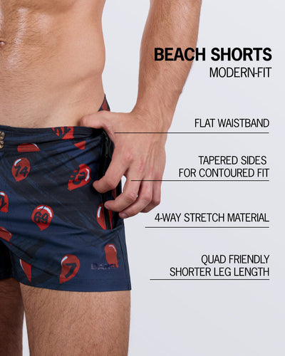 99 RED BALLOONS - Beach Shorts