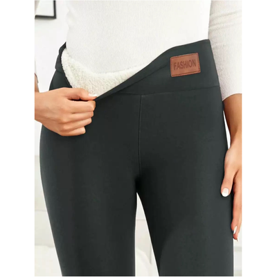 Sienna - Cozy Fleece Lined Leggings With High Elasticity