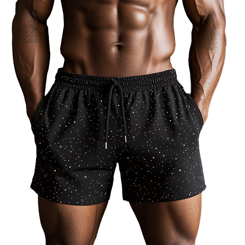 Men's Summer Fashion Cool Fabric Printed Sports Shorts MTA2450E2P