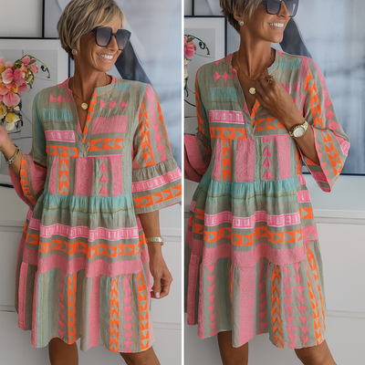 Stacey - Embroidered Summer Dress Mini