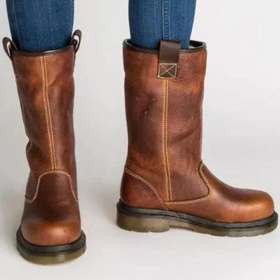 Lilia - Lined Leather Winter Boots