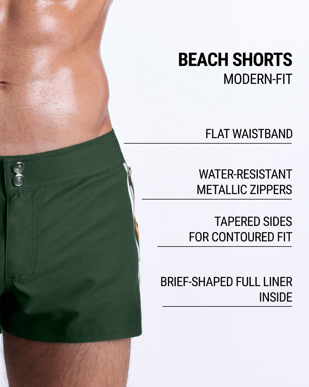 BRAVE GREEN - Beach Shorts | DC2