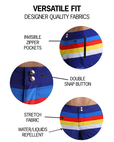 STRIPE'A'POSE - Beach Shorts