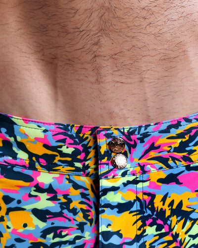 CAMO POP (NEON MIX) - Beach Shorts