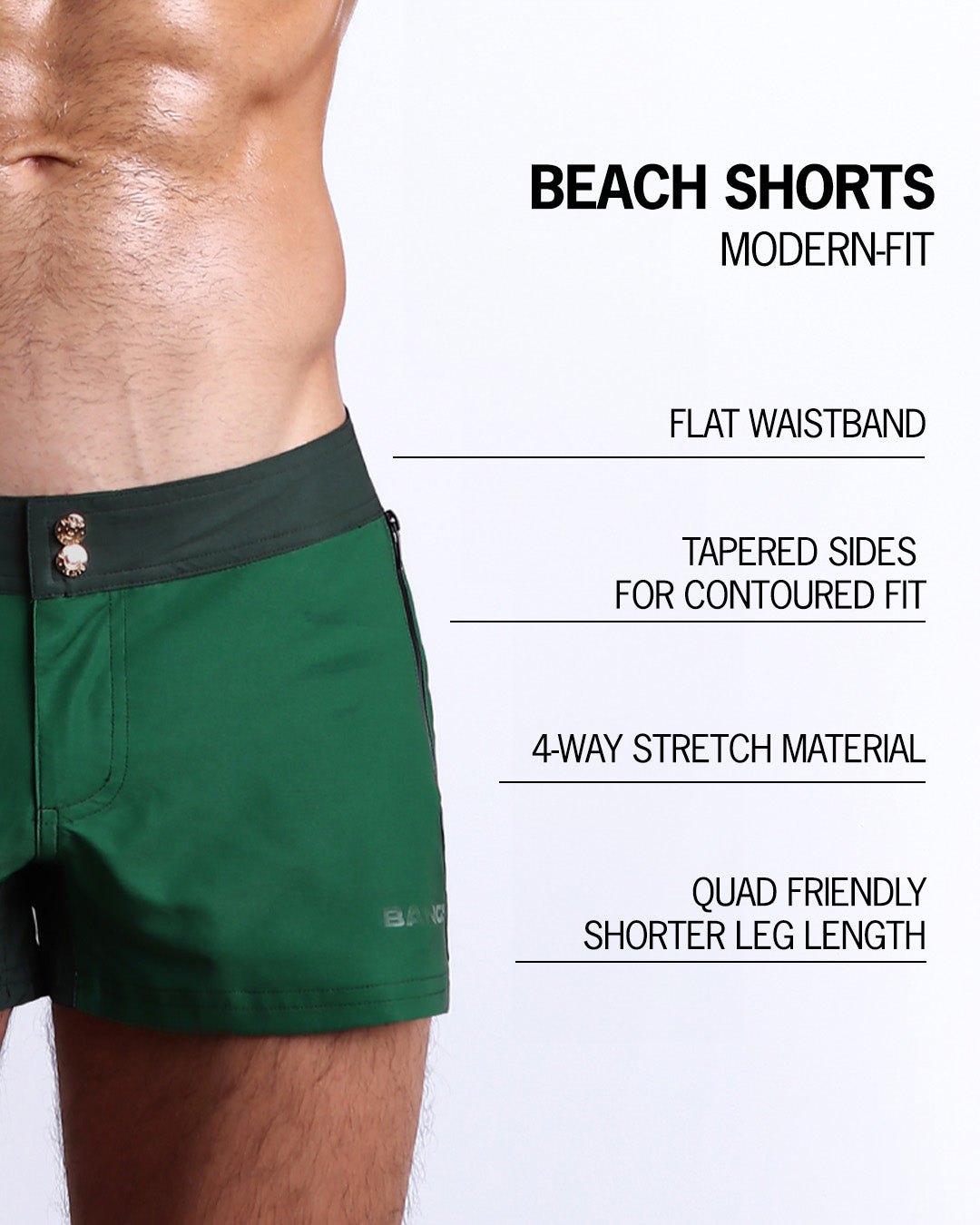 CASINO ROYALE (GREEN) - Beach Shorts