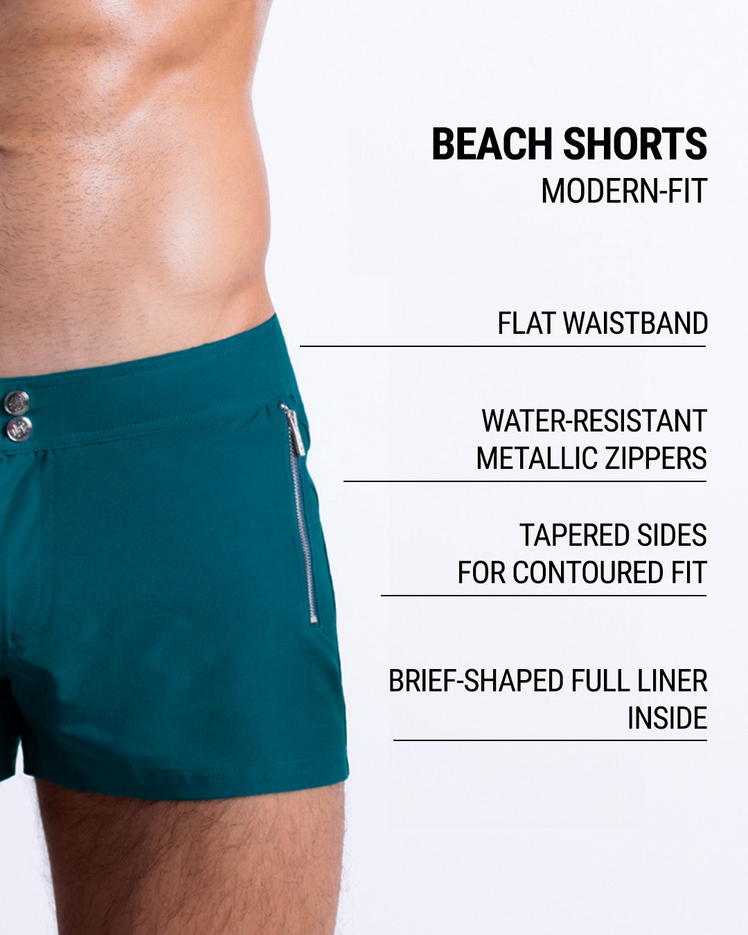 CHIC TEAL - Beach Shorts | DC2