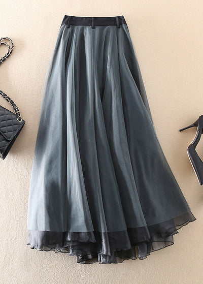 Amora - French Fashion Patchwork Tulle Skirts Spring