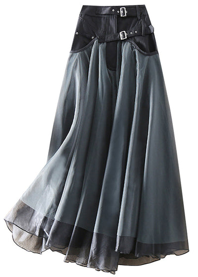 Amora - French Fashion Patchwork Tulle Skirts Spring
