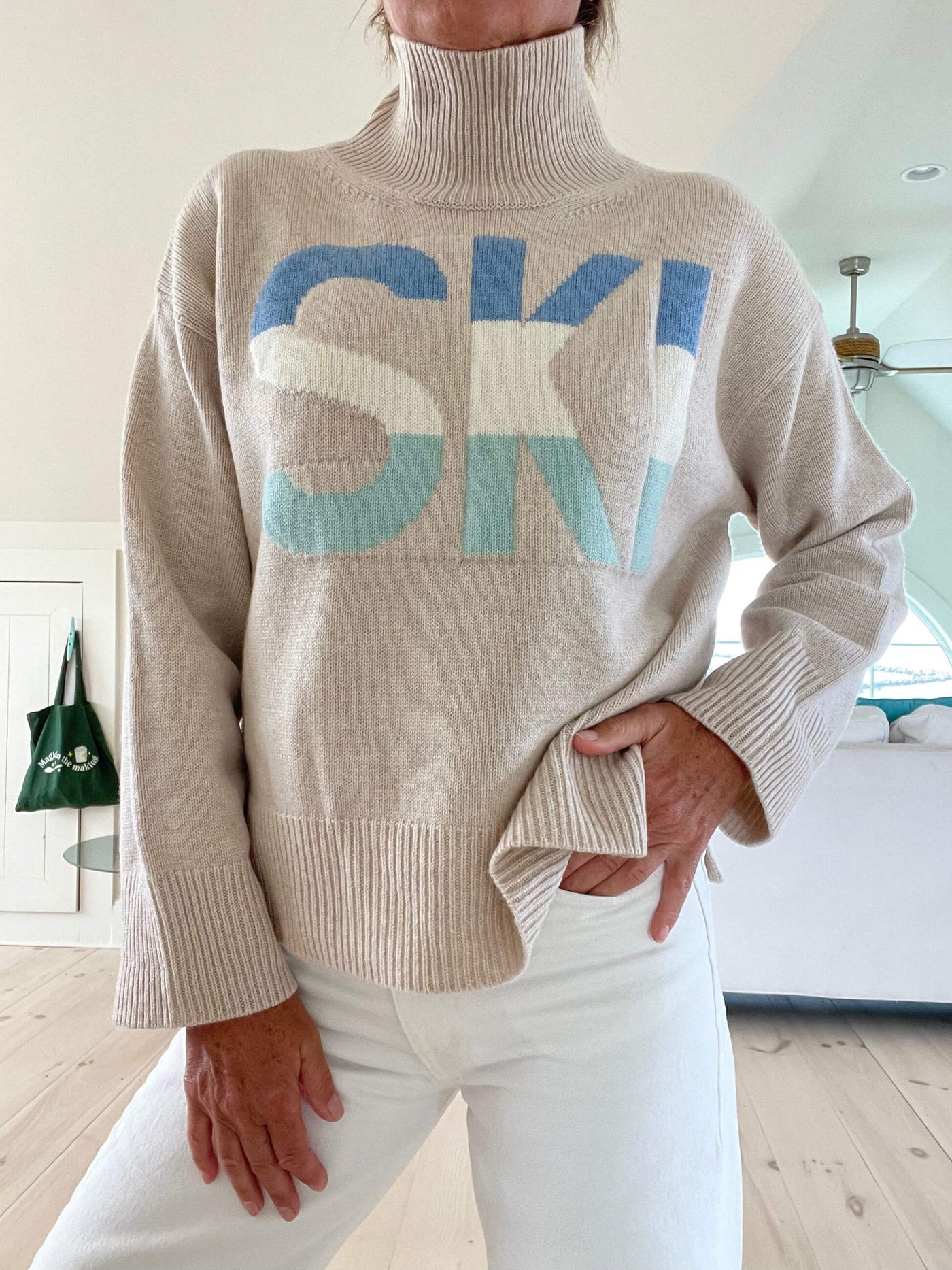 Ski - Retro Chic Turtleneck Sweater