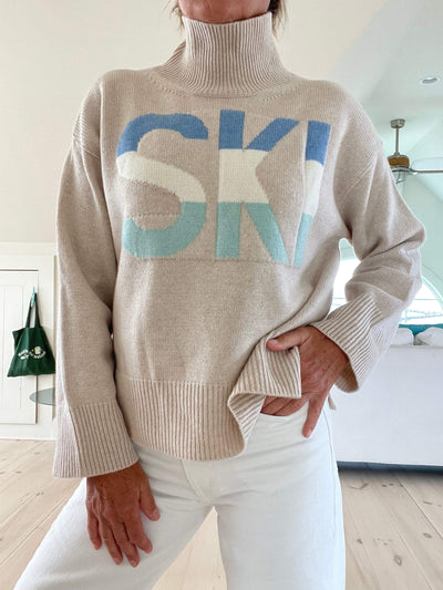 Ski - Retro Chic Turtleneck Sweater