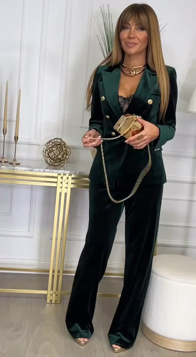 Velora - Luxe Velvet Blazer