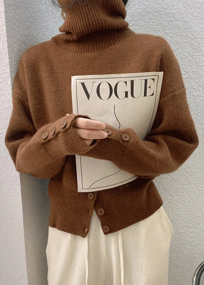 Erin - High Neck Knit Sweater