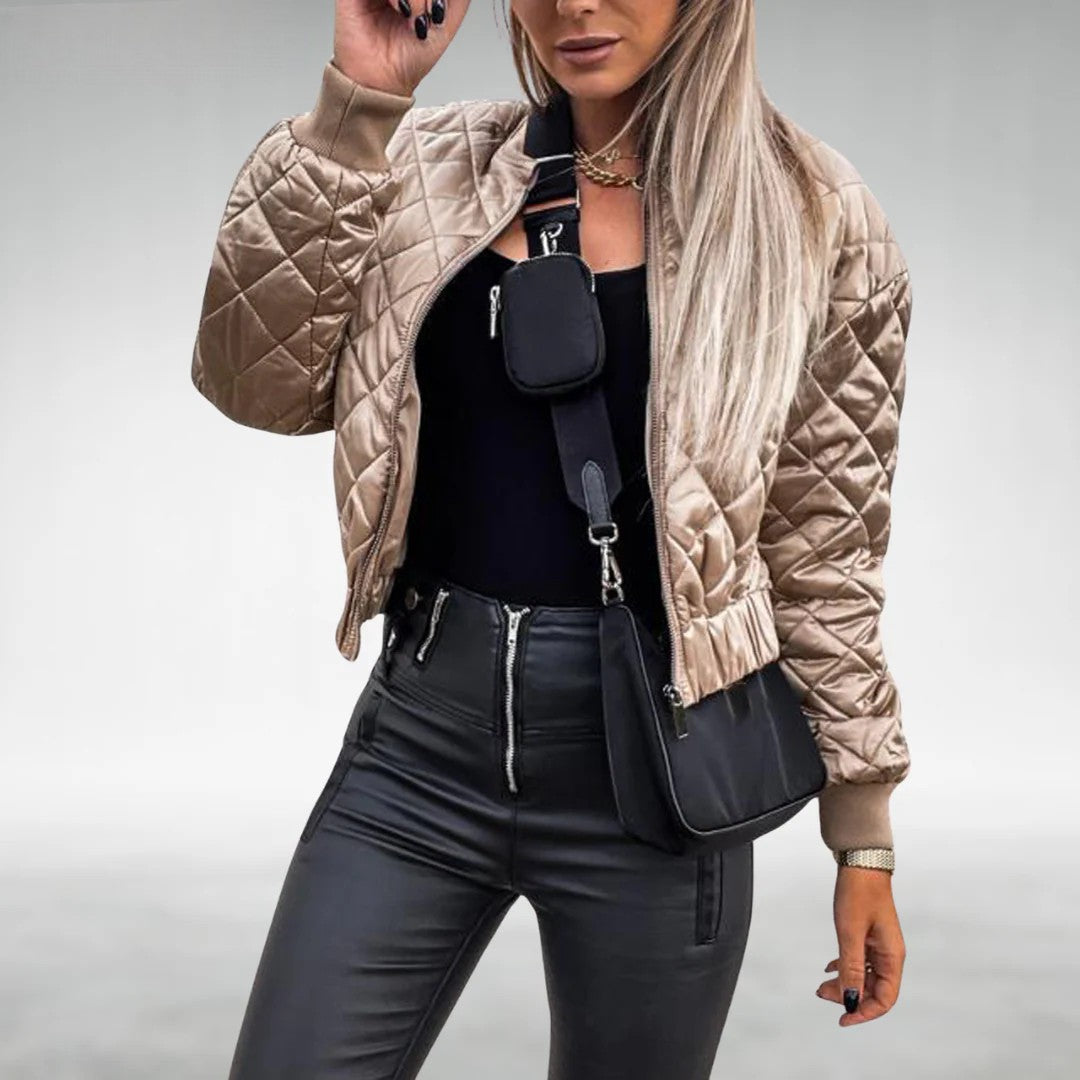 Leona - Quilted Zip-Up Jacket